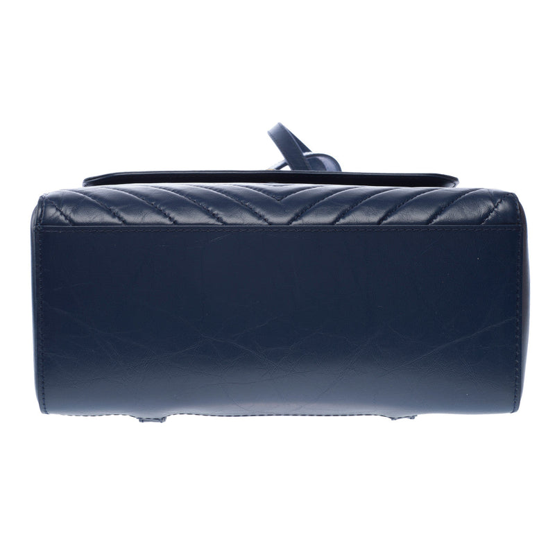 Sac Chanel En Cuir Bleu - 103151 Blue