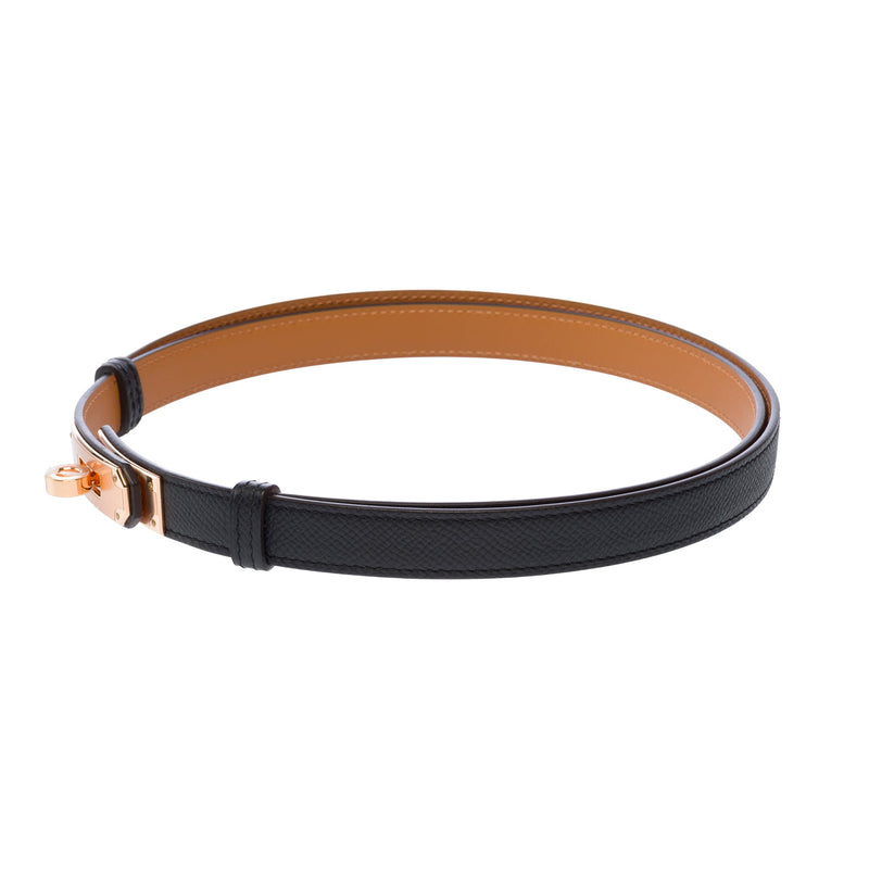 Accessoire Hermes Kelly En Cuir Noir - 103250 Black Belt