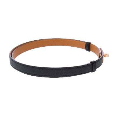 Accessoire Hermes Kelly En Cuir Noir - 103250 Black Belt