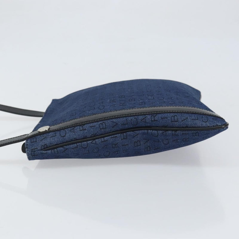 Bvlgari Logomania Canvas With Leather Blue Bag