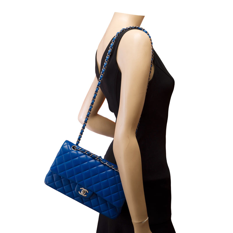 Sac Chanel Timeless-Classique En Cuir Bleu - 103333 Blue