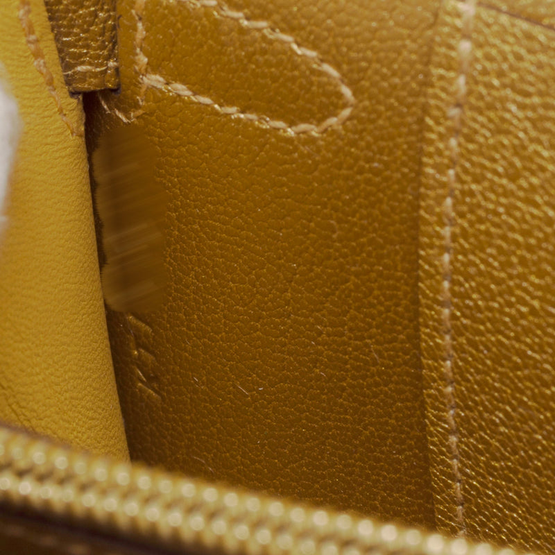 Sac Hermes Kelly To Go En Cuir Doré - 103378 Gold Wallet-on-strap