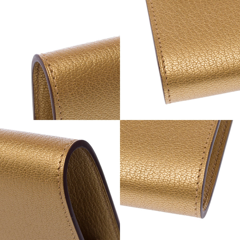 Sac Hermes Kelly To Go En Cuir Doré - 103378 Gold Wallet-on-strap
