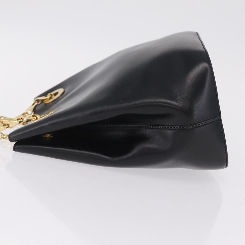Celine Shoulder Leather Black Bag
