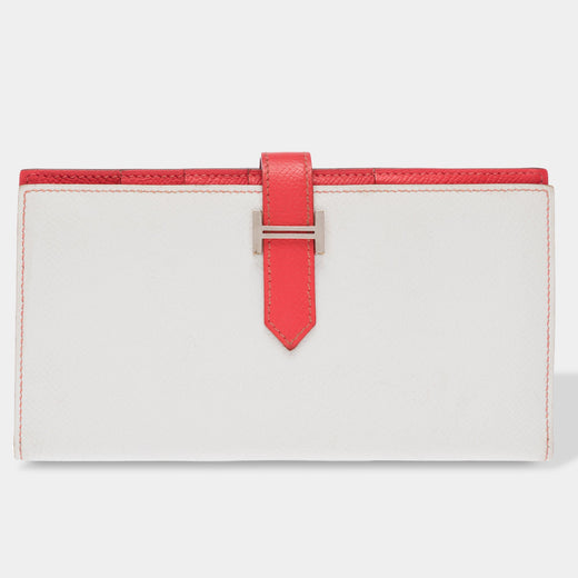 Accessoire Hermes Bearn En Cuir Blanc - 103545 White