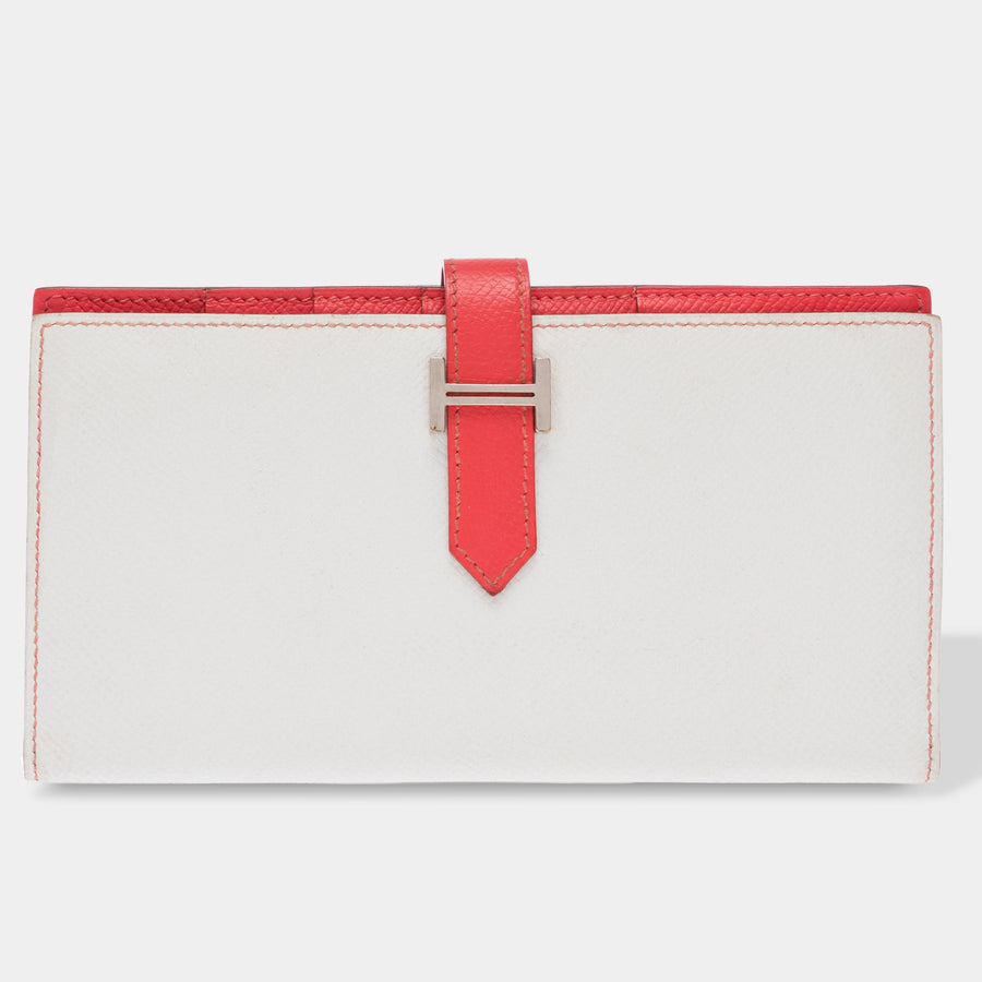 Accessoire Hermes Bearn En Cuir Blanc - 103545 White