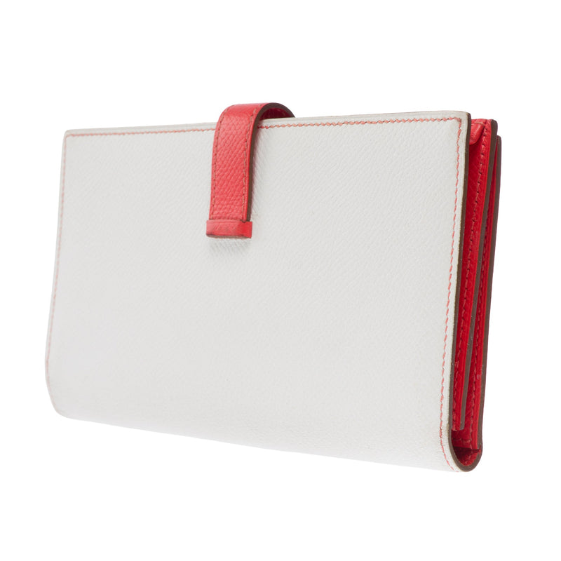 Accessoire Hermes Bearn En Cuir Blanc - 103545 White