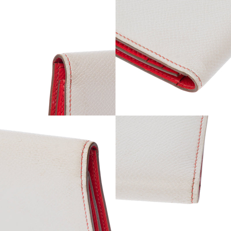 Accessoire Hermes Bearn En Cuir Blanc - 103545 White