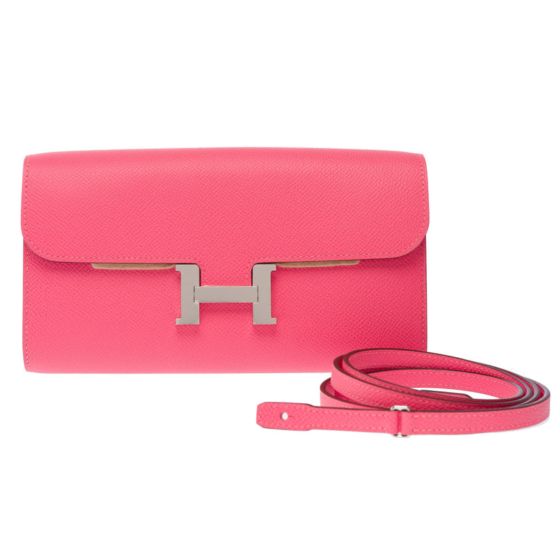 Sac Hermes Constance En Cuir Rose - 103527 Pink