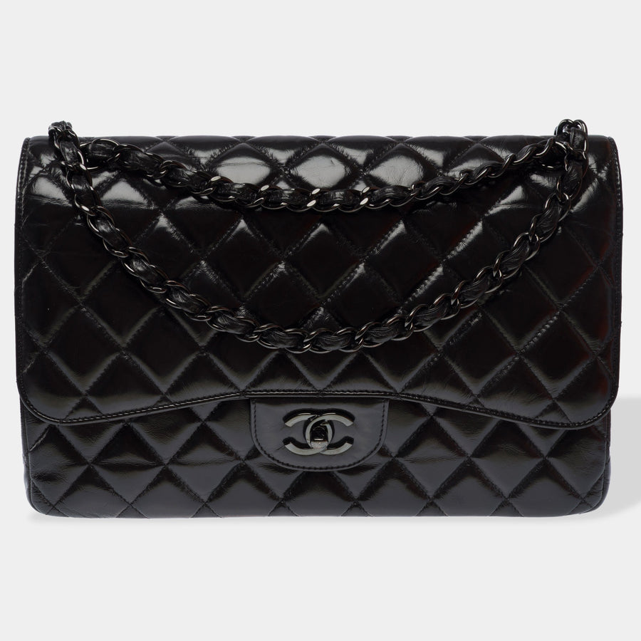 Sac Chanel Timeless-Classique En Cuir Noir - 103536 Black