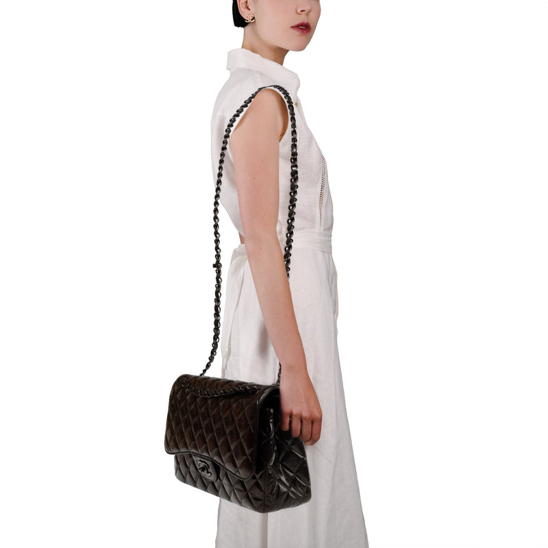 Sac Chanel Timeless-Classique En Cuir Noir - 103536 Black