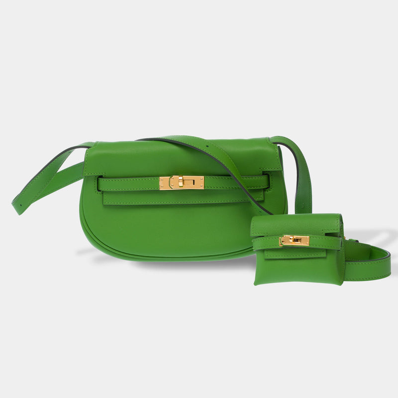 Sac Hermes En Cuir Vert - 103623 Green