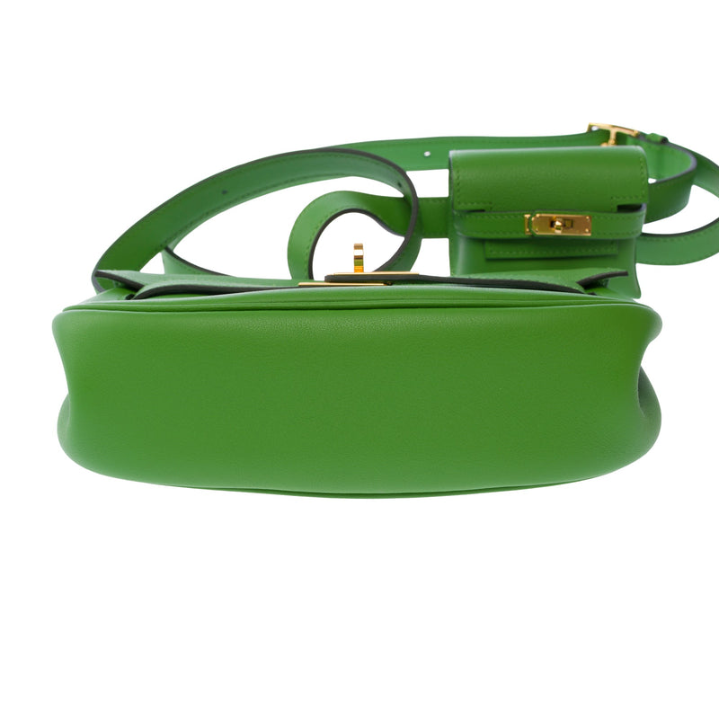 Sac Hermes En Cuir Vert - 103623 Green