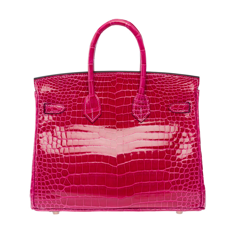 Sac Hermes Birkin 25 En Cuirs Exotiques Rose - 103600 Mexico Handbag