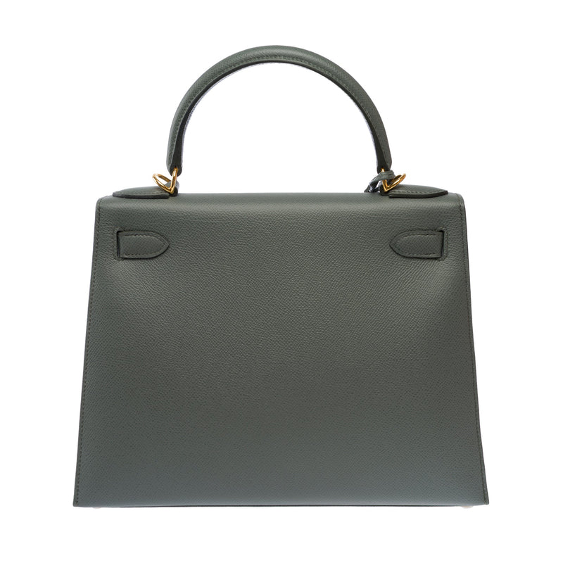 Sac Hermes Kelly 28 En Cuir Vert - 103701 Green