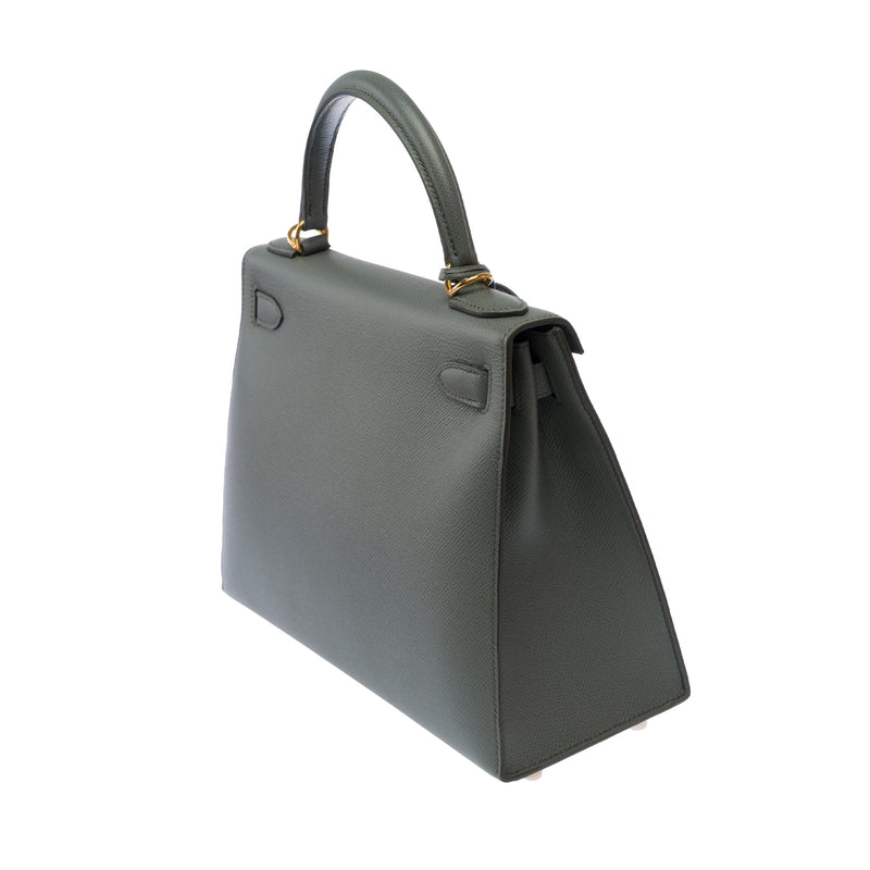 Sac Hermes Kelly 28 En Cuir Vert - 103701 Green