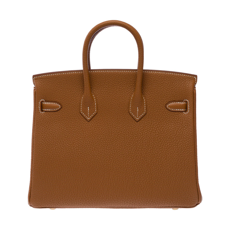 Sac Hermes Birkin 25 En Cuir Doré - 103704 Gold