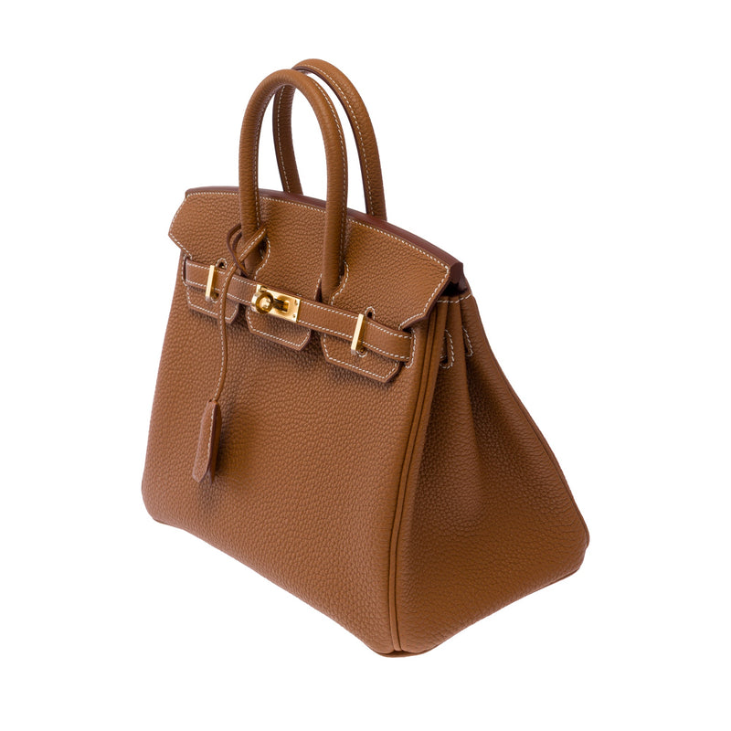 Sac Hermes Birkin 25 En Cuir Doré - 103704 Gold