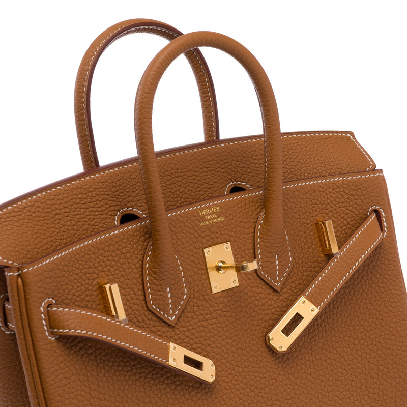 Sac Hermes Birkin 25 En Cuir Doré - 103704 Gold