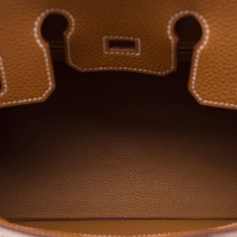 Sac Hermes Birkin 25 En Cuir Doré - 103704 Gold