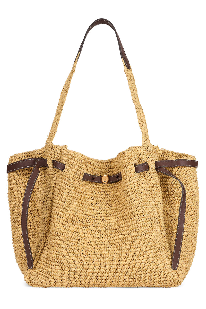 Tory Burch Tote Bag — Beige Raffia