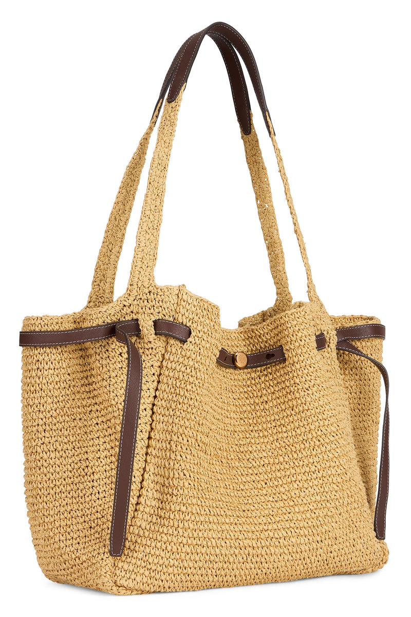 Tory Burch Tote Bag — Beige Raffia