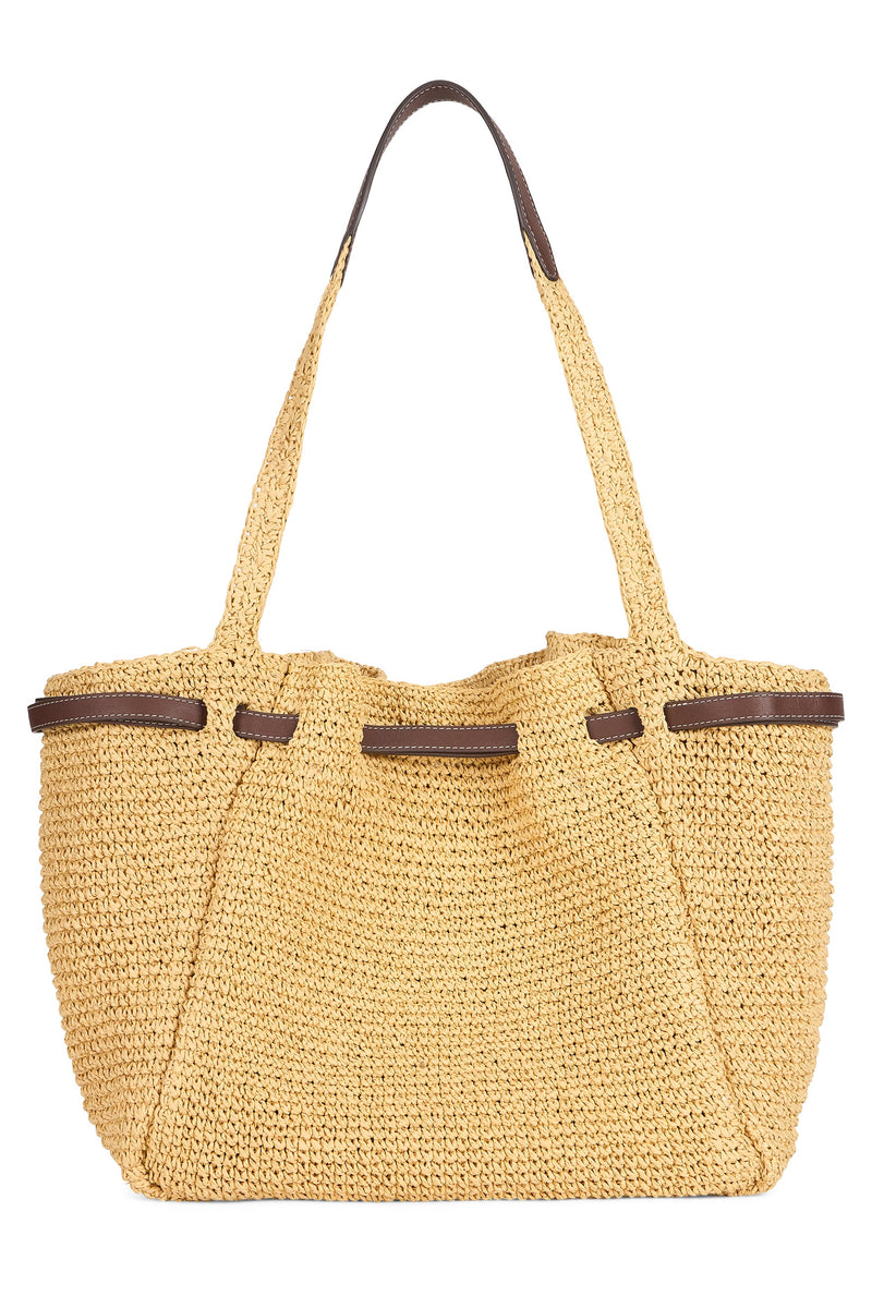 Tory Burch Tote Bag — Beige Raffia
