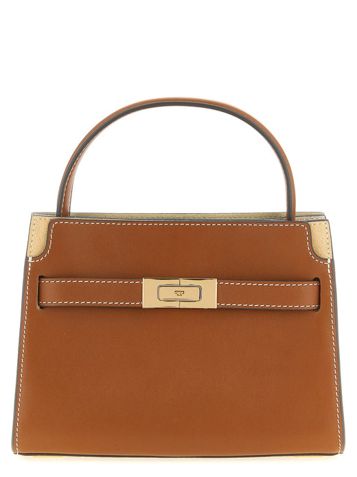 Tory Burch Structured Leather Top Handle Bag — Cognac Cowhide