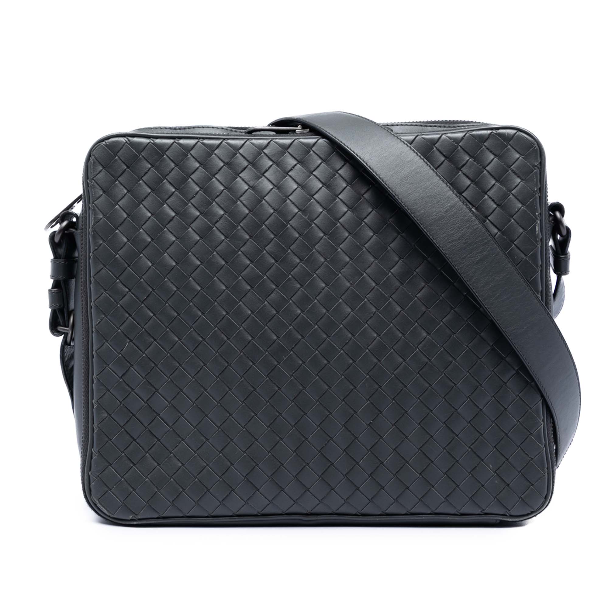 Nappa Intrecciato Messenger Bag - Image 1