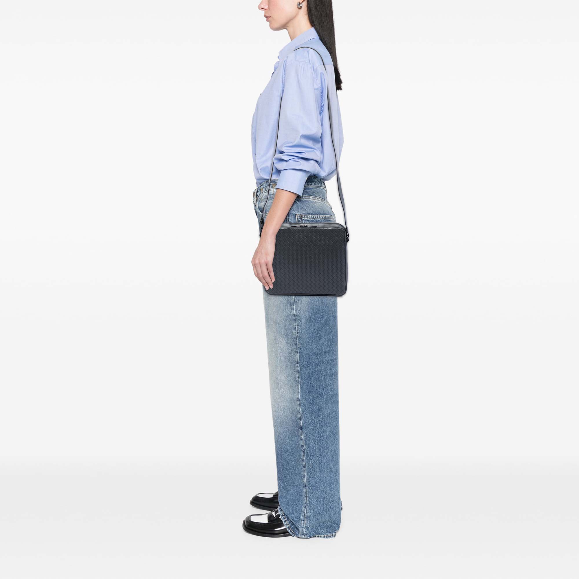 Nappa Intrecciato Messenger Bag - Image 5