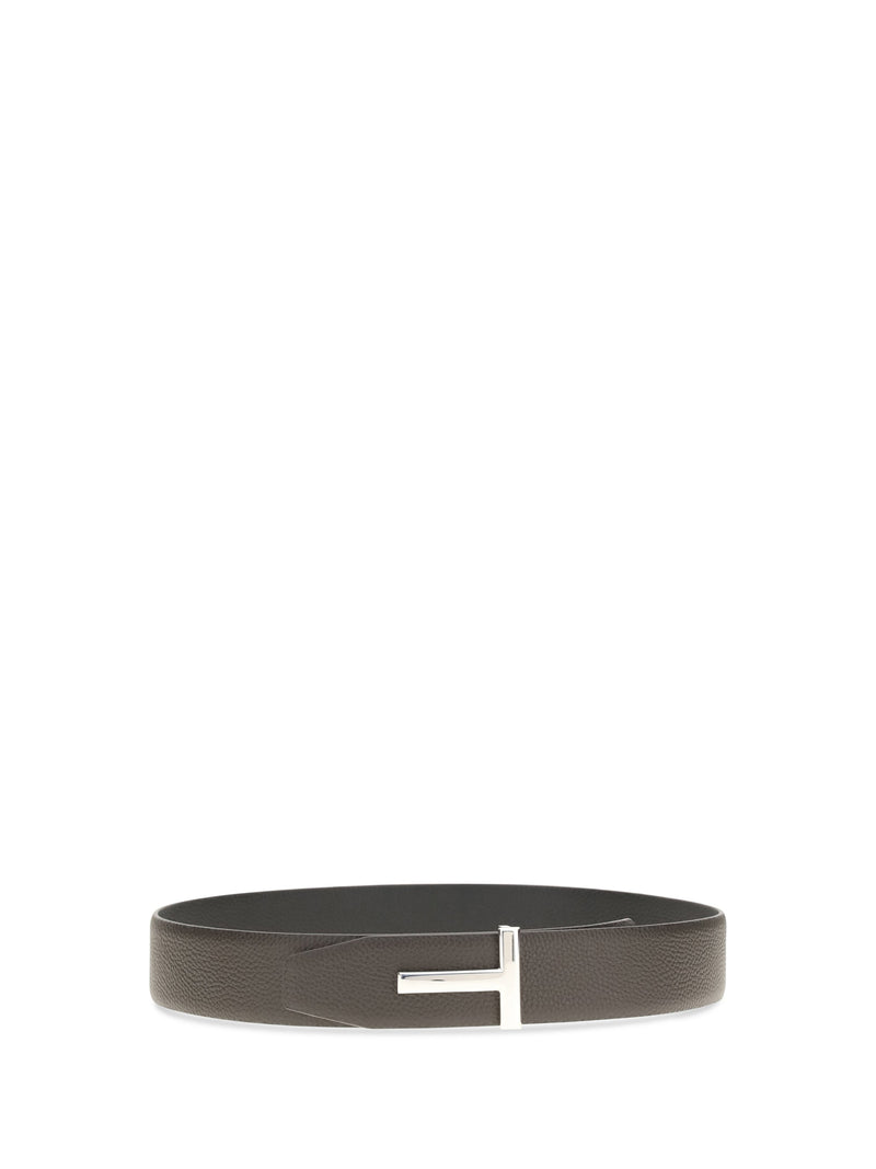 Tom Ford Reversible Leather Belt — Brown Calf Bos Taurus