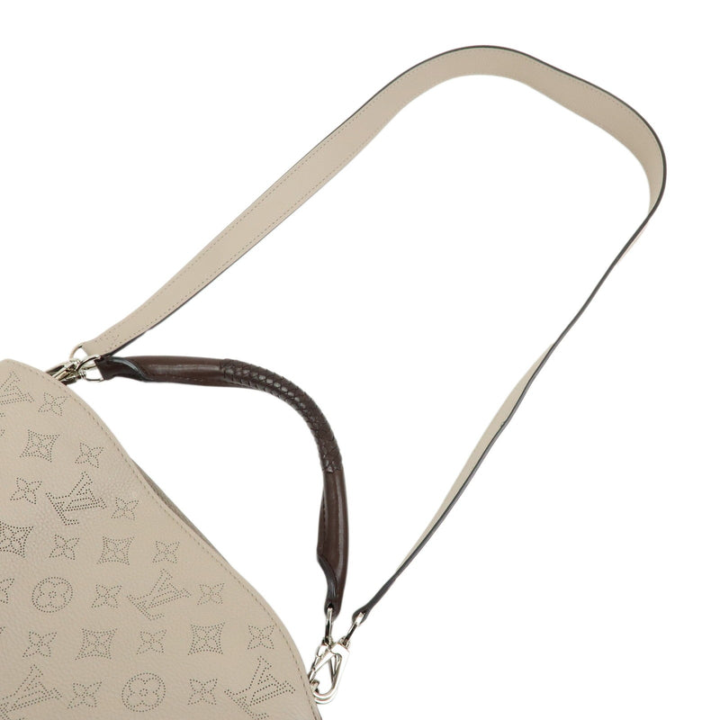 Louis Vuitton Babylone Mahina Leather Beige Bag