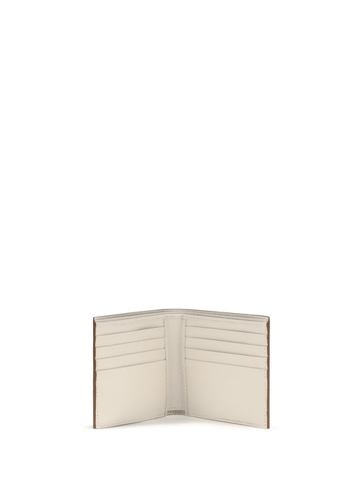 Prada Calf Leather Billfold Wallet — Beige