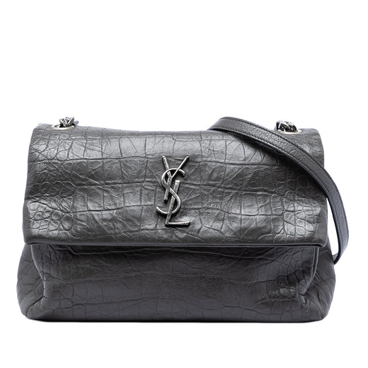 Medium Croc Embossed Calfskin Monogram West Hollywood Crossbody - Image 1