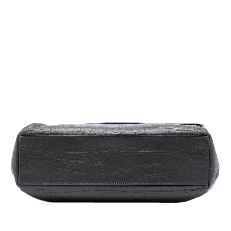 Medium Croc Embossed Calfskin Monogram West Hollywood Crossbody - Image 3