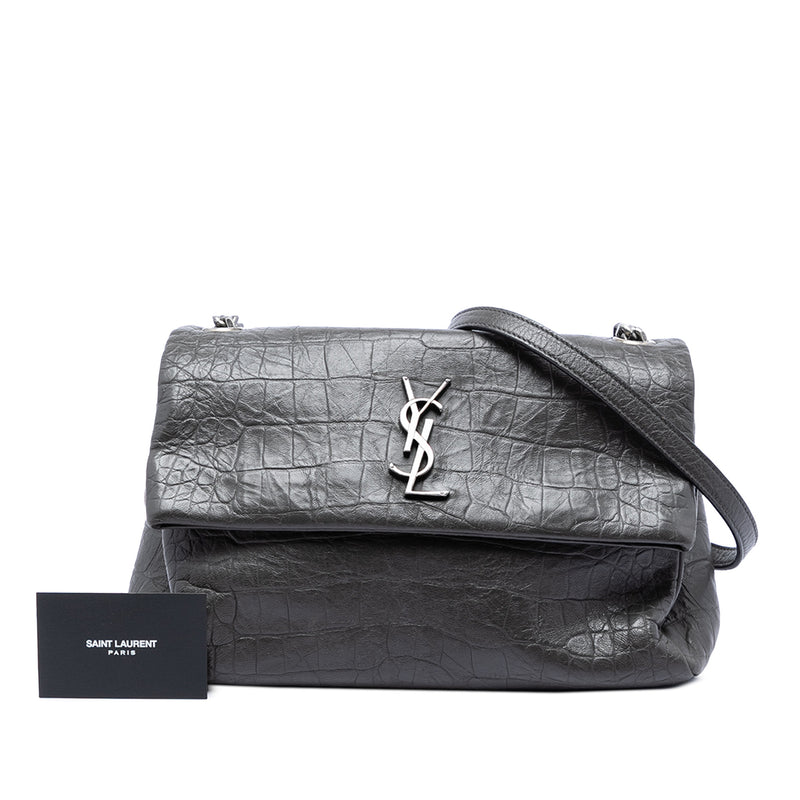Medium Croc Embossed Calfskin Monogram West Hollywood Crossbody - Image 6