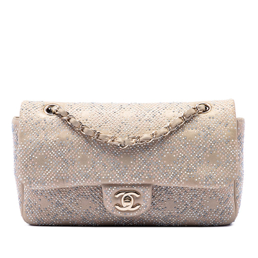 Medium Metallic Lambskin Embellished Mineral Nights Single Flap - Image 1