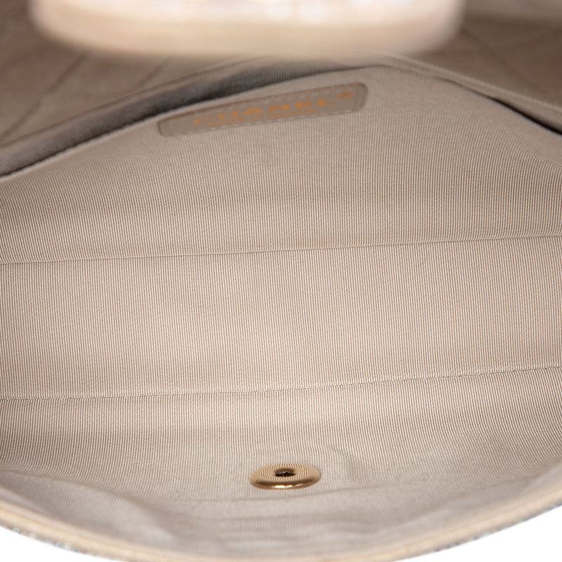 Medium Metallic Lambskin Embellished Mineral Nights Single Flap - Image 4