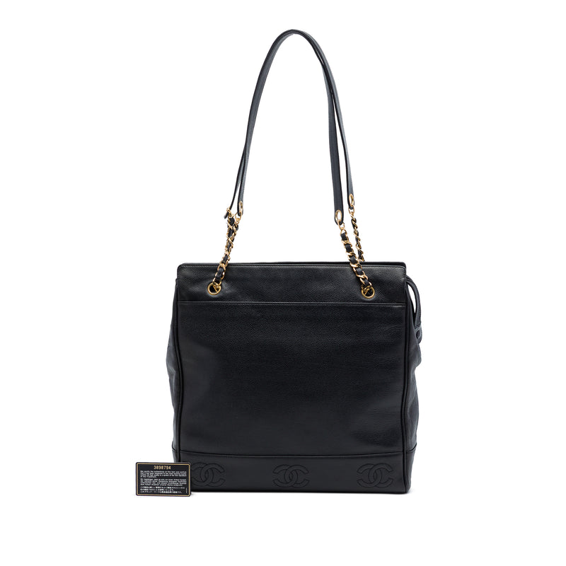 Triple CC Caviar Tote - Image 7