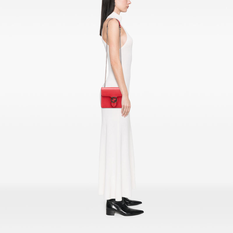 Small Dollar Calfskin Interlocking G Crossbody - Image 10