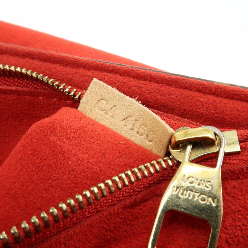 Louis Vuitton Pallas Chain Monogram Canvas And Calfskin Brown Bag