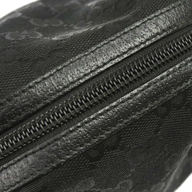 Gucci Zip Around Bowling Gg Canvas Black Bag