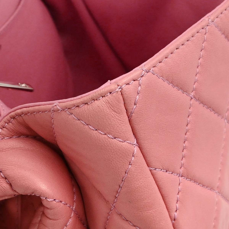 Chanel Classic Single Flap Quilted Lambskin Pink Leather Bag