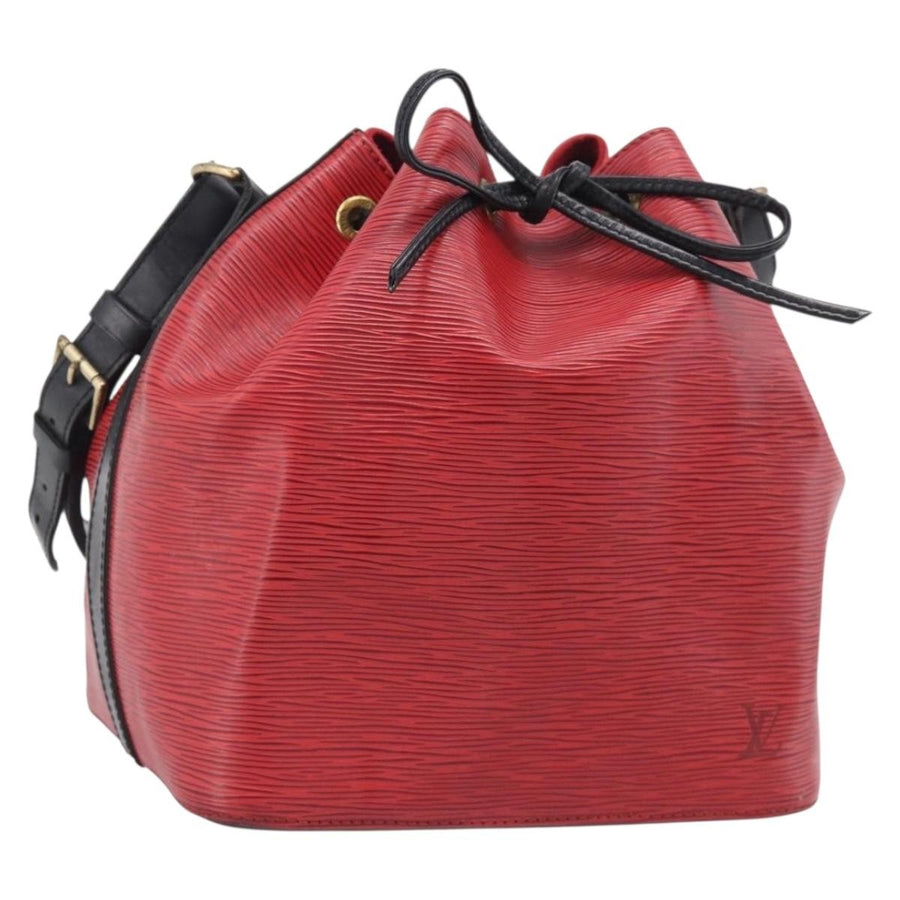 Louis Vuitton Bicolor Petit Noe Epi Leather Red Bag