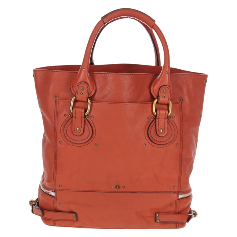 Chloe Paddington Leather Orange Bag
