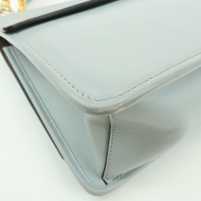 Fendi Kan I F Leather Gray Bag