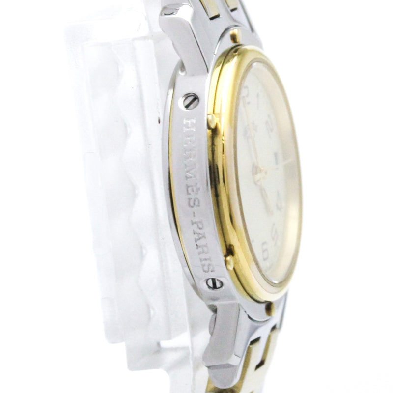Hermes Clipper Quartz Stainless Steel And Plated Metal Watches