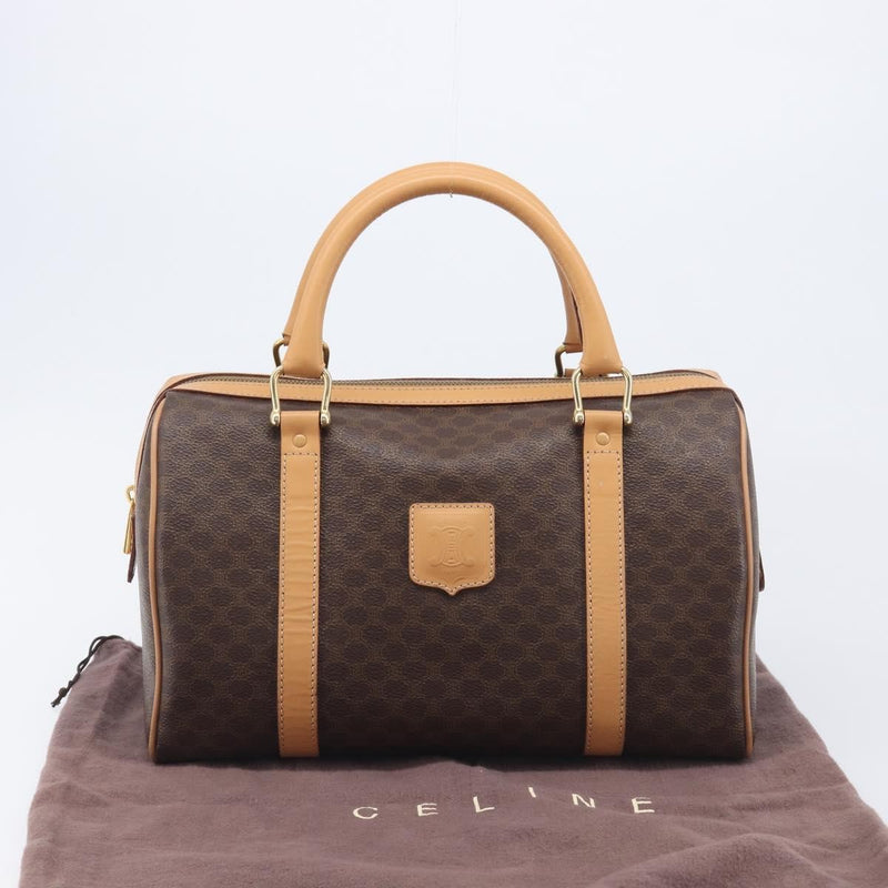 Celine Handbag Canvas Brown Bag