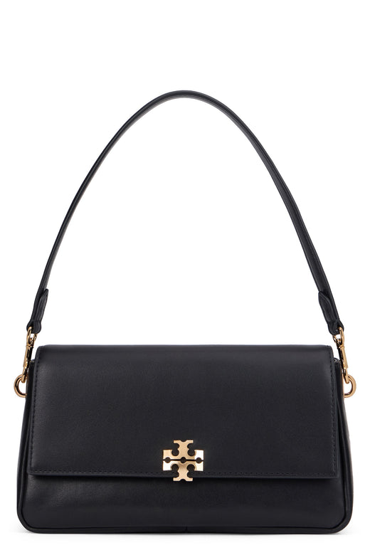 Tory Burch Charlie Shoulder Bag — Black Cow Hide
