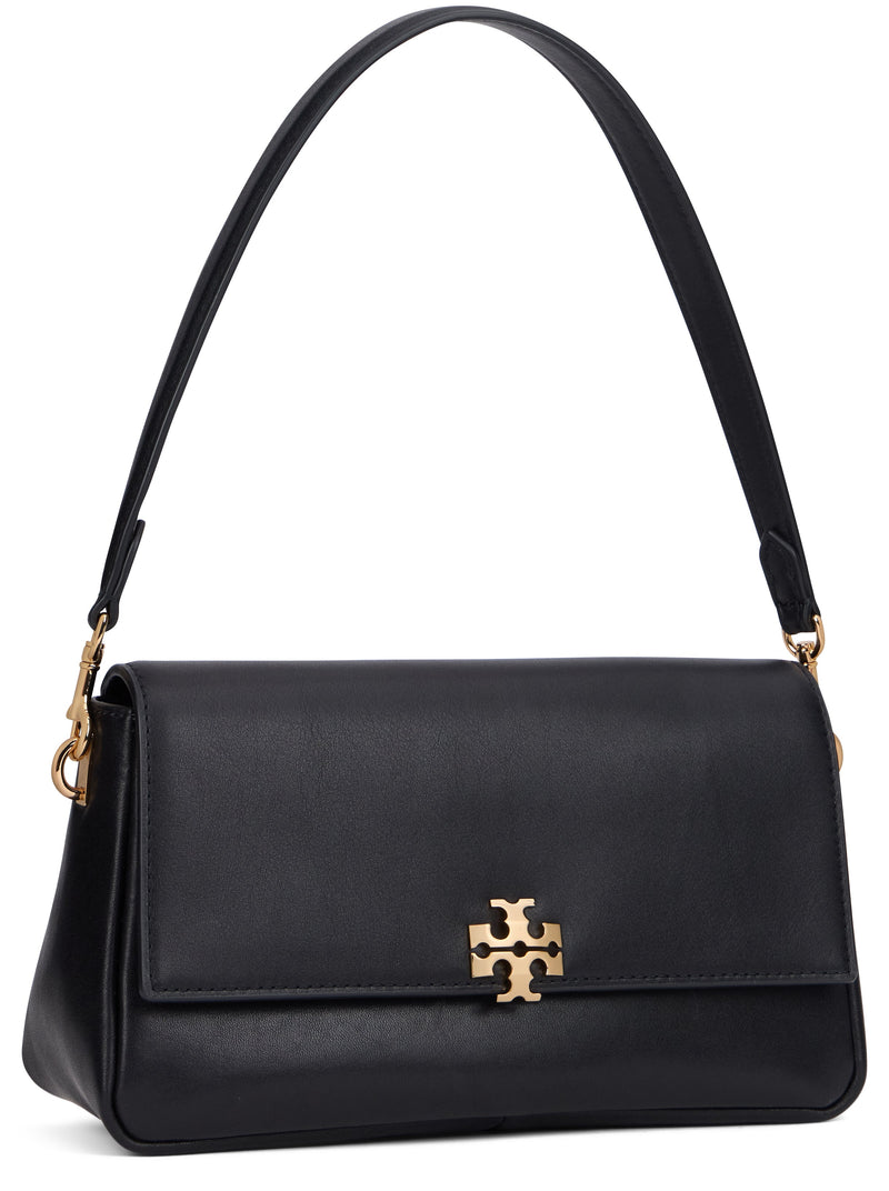 Tory Burch Charlie Shoulder Bag — Black Cow Hide